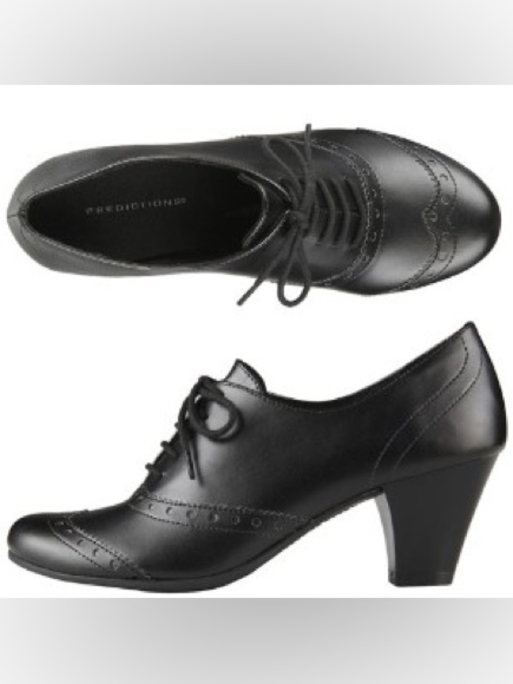 Comfort Plus by Predictions Black Heeled Booties Size 10